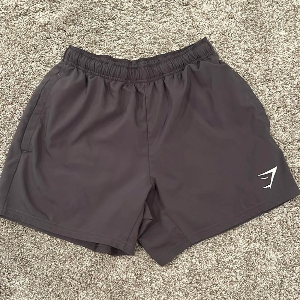 Gymshark olive green arrival 5 inch inseam shorts, size XS, worn couple times